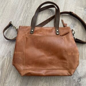 Brown Leather Tote Bag